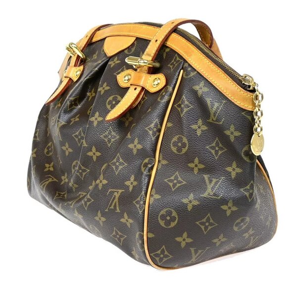 LOUIS VUITTON LV Tivoli GM Shoulder Bag Monogram Leather Brown - Picture 12 of 16